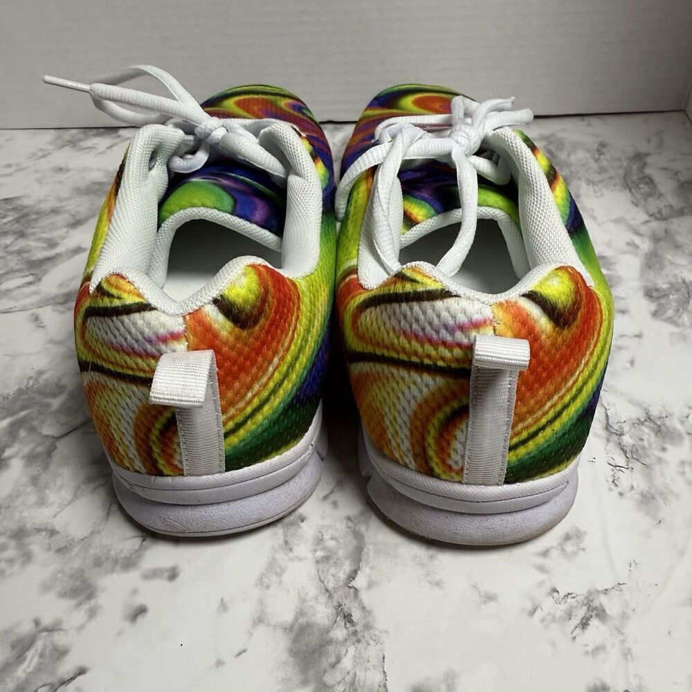ForU Designs Breathable Lightweight Walking shoes Sneakers Sz 11 Rainbow Colors - Picture 4 of 7